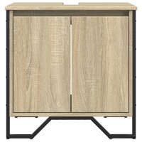 Wastafelkast 60x35x60 cm bewerkt hout sonoma eikenkleurig 4