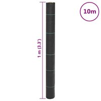 Worteldoek 1x10 m polypropeen zwart 8