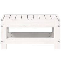 Tuinvoetenbank 62x30x32 cm massief grenenhout wit 4