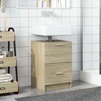 Wastafelkast 40x37x59 cm bewerkt hout sonoma eikenkleurig 3