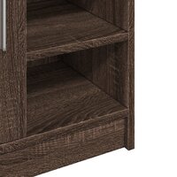 Wastafelkast 63x29x55 cm bewerkt hout bruin eikenkleurigig 9