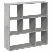 Kamerscherm / boekenkast 102x29x103,5 cm hout betongrijs 2