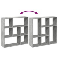 Kamerscherm / boekenkast 102x29x103,5 cm hout betongrijs 8