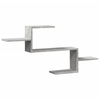Wandschap 104x15x49 cm bewerkt hout betongrijs 6