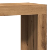 3-delige Tafeltjesset bewerkt hout artisanaal eikenkleurig 6