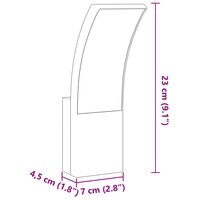 Buitenwandlamp LED gegoten aluminium wit 9