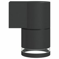 Buitenwandlampen 2 st gegoten aluminium zwart 5