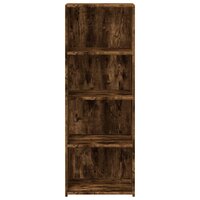 Hoge kast 45x41x124 cm bewerkt hout gerookt eikenkleurig 4