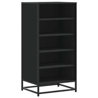 Schoenenrek 48x38x97,5 cm bewerkt hout zwart 2