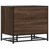 Schoenenbank 60x40x53,5 cm bewerkt hout en metaal bruin eiken 6