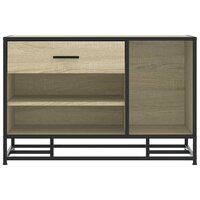 Schoenenbank 80x40x53,5 cm bewerkt hout en metaal sonoma eiken 4