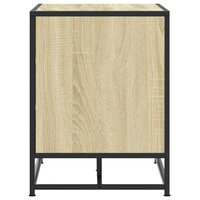 Schoenenbank 80x40x53,5 cm bewerkt hout en metaal sonoma eiken 5