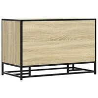 Schoenenbank 80x40x53,5 cm bewerkt hout en metaal sonoma eiken 6