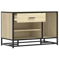 Schoenenbank 80x40x53,5 cm bewerkt hout en metaal sonoma eiken 7
