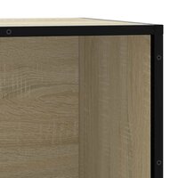 Schoenenbank 80x40x53,5 cm bewerkt hout en metaal sonoma eiken 8