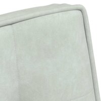 Relaxstoel met voetenbank fluweel lichtgrijs 8