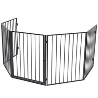 Openhaardhek staal zwart  2