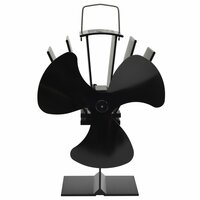 Kachelventilator met 3 vinnen zwart 2