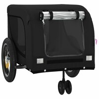 Hondenfietstrailer oxford stof en ijzer zwart 4