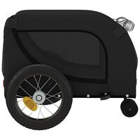 Hondenfietstrailer oxford stof en ijzer zwart 6