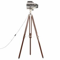 Vloerlamp driepoot 180 cm massief mangohout       3