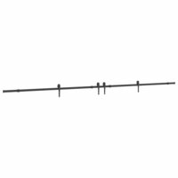 Doos met onderdelen voor schuifdeur 427 cm staal zwart 2