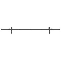 Doos met onderdelen voor schuifdeur 213,5 cm staal zwart 4