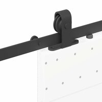 Doos met onderdelen voor schuifdeur 152,5 cm staal zwart 9