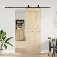 Doos met onderdelen voor schuifdeur 213 cm staal zwart 3