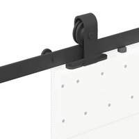 Doos met onderdelen voor schuifdeur 213 cm staal zwart 9