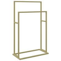 Handdoekenrek vrijstaand 48x24x78,5 cm ijzer goudkleurig 2