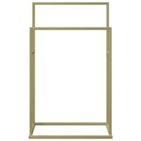 Handdoekenrek vrijstaand 48x24x78,5 cm ijzer goudkleurig 3