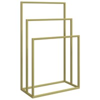 Handdoekenrek vrijstaand 48x24x79 cm ijzer goudkleurig 2