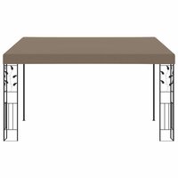 Wandprieel 4x3x2,5 m taupe 2