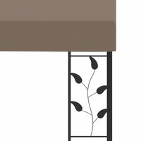 Wandprieel 4x3x2,5 m taupe 5