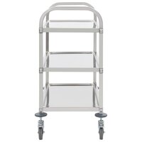 Keukentrolley 3-laags 95x45x83,5 cm roestvrij staal 3
