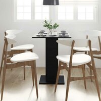 Bistrotafel Zwart Eiken 60x60x75 cm Bewerkt Hout 3