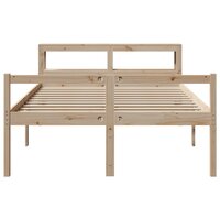 Seniorenbed met hoofdbord massief grenenhout 120x190 cm 4