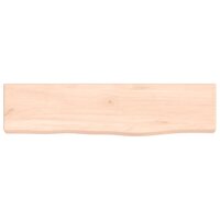 Wandschap 40x10x2 cm onbehandeld massief eikenhout 4