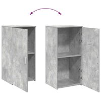 Opbergkast 50x45x103,5 cm bewerkt hout betongrijs 7