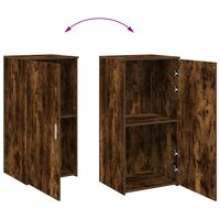 Opbergkast 50x45x103,5 cm bewerkt hout gerookt eikenkleur 7