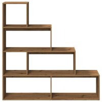 Kamerscherm / boekenkast 143,5x29x143,5 cm hout artisanaal eik 5