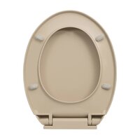 Toiletbril soft-close ovaal beige 6