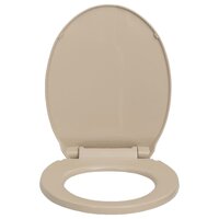 Toiletbril soft-close en quick-release ovaal beige 4
