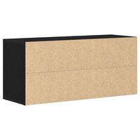 Schoenenbank 100x35x45 cm bewerkt hout zwart eikenkleurig 7