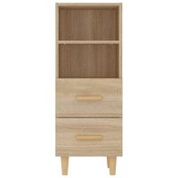 Dressoir 34,5x34x90 cm bewerkt hout sonoma eikenkleurig 6