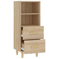 Dressoir 34,5x34x90 cm bewerkt hout sonoma eikenkleurig 7