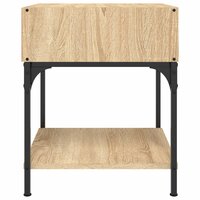 Nachtkastje 40x41x50 cm bewerkt hout sonoma eikenkleurig 5