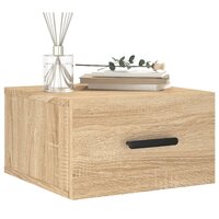 Nachtkastje wandgemonteerd 35x35x20 cm sonoma eikenkleurig 3