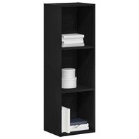 Boekenkast Zwart Eiken 36x30x114 cm Bewerkt Hout 4